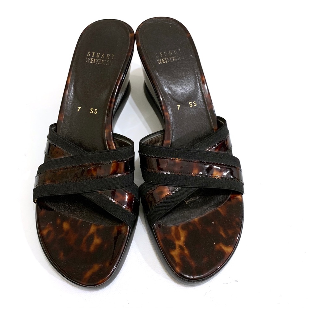 Stuart Weitzman Tortoise Shell Slides - image 2